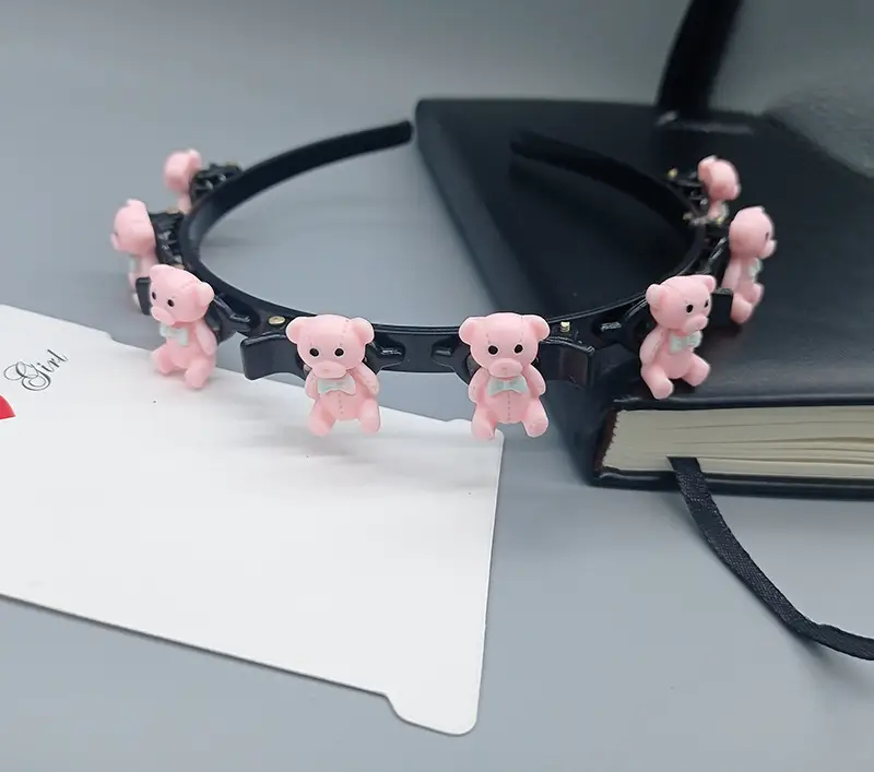 Pink Butterfly Hairband for Girls, 11.3cm, Multi-Layer Hollow Design - Image 14