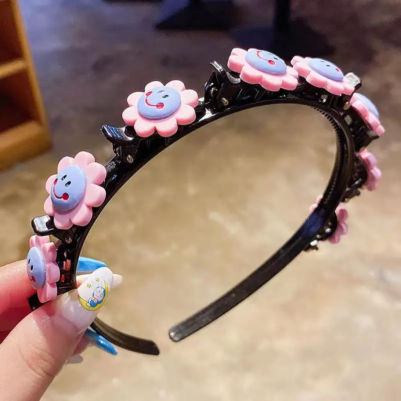 Pink Butterfly Hairband for Girls, 11.3cm, Multi-Layer Hollow Design - Image 3