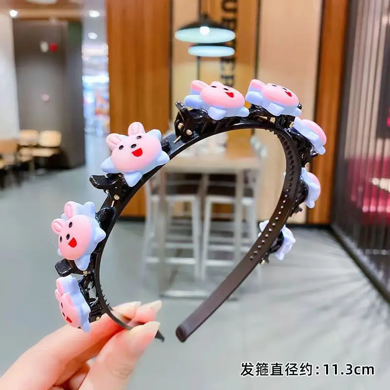 Pink Butterfly Hairband for Girls, 11.3cm, Multi-Layer Hollow Design - Image 4