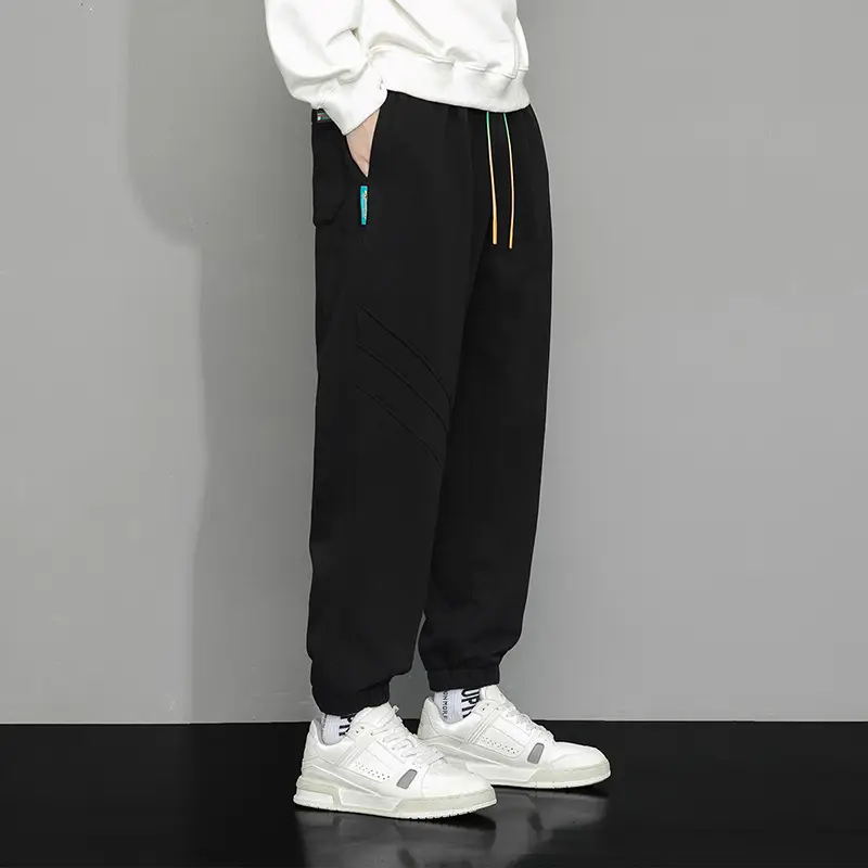 Men Oversize Grey Sweatpants Plus Size Loose Fit