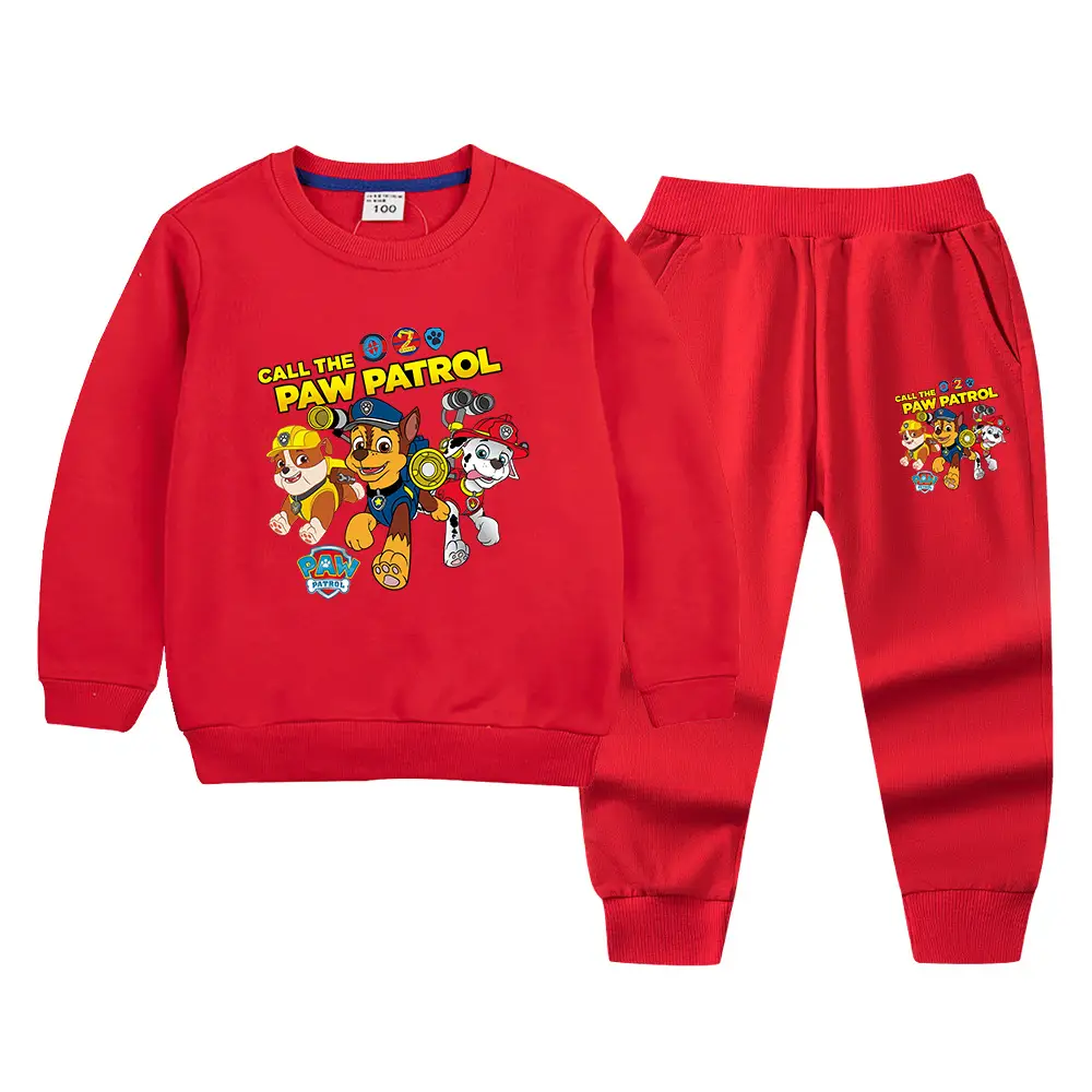 Wang Wang Boys Orange Cartoon Sweatpants Set 2022 - Image 25