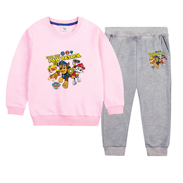 Wang Wang Boys Orange Cartoon Sweatpants Set 2022 — feature 15