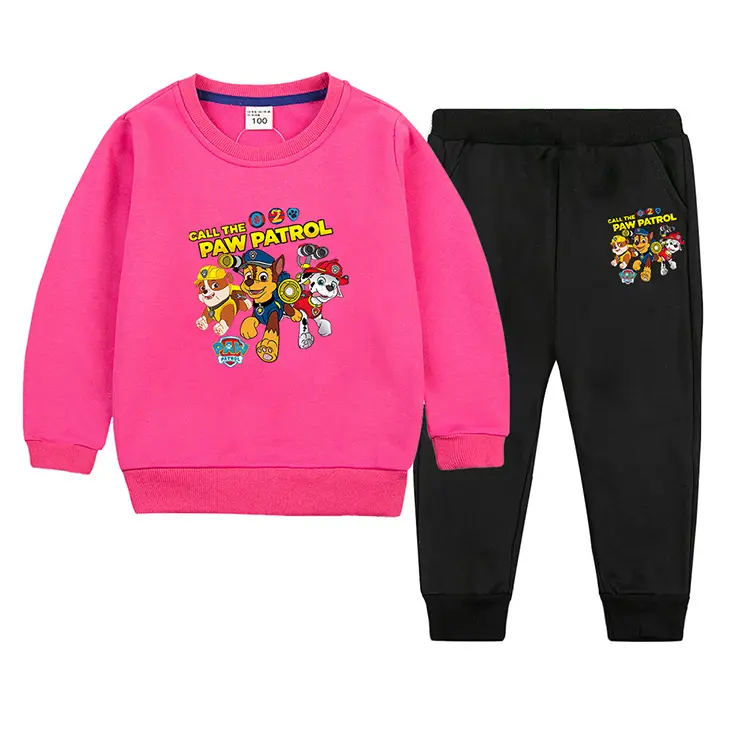 Wang Wang Boys Orange Cartoon Sweatpants Set 2022 — feature 20