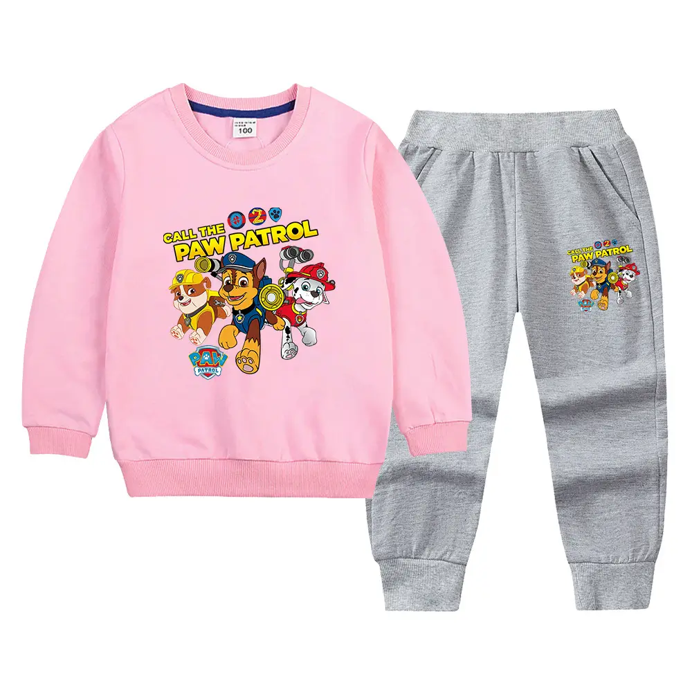 Wang Wang Boys Orange Cartoon Sweatpants Set 2022 - Image 13