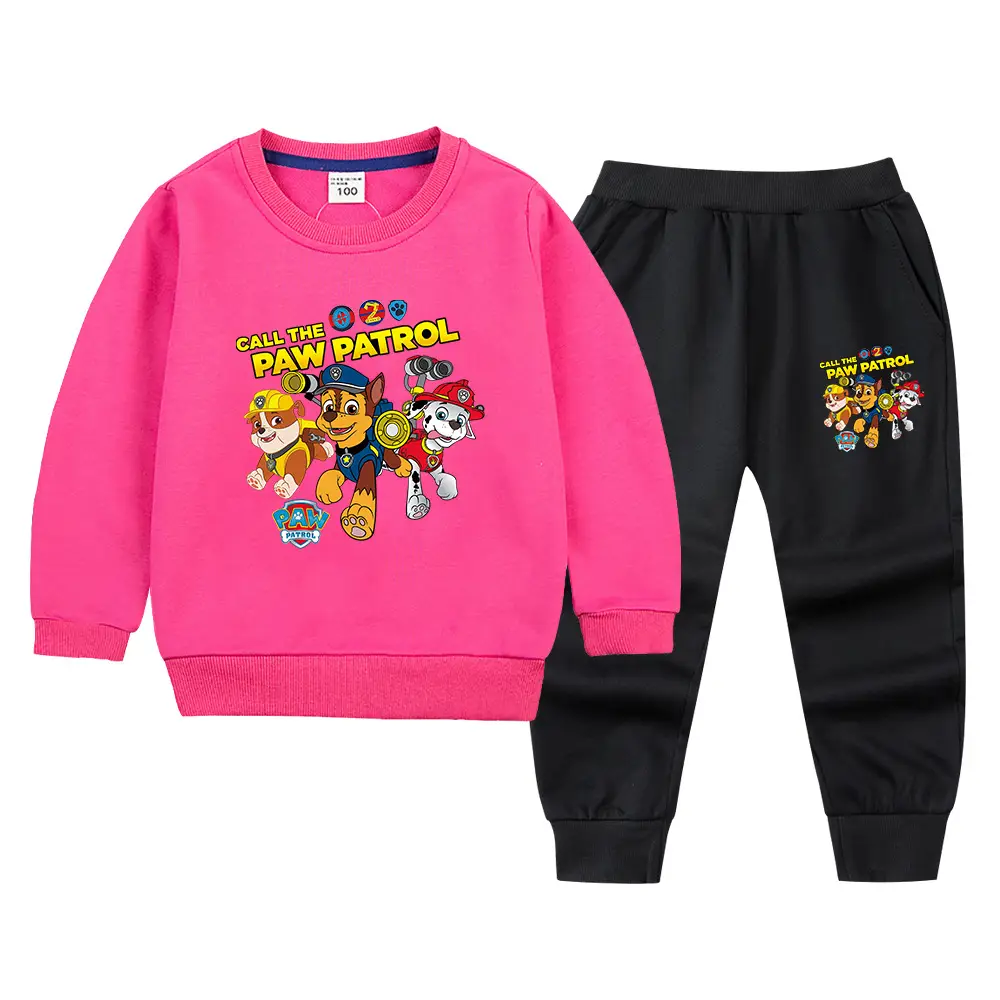 Wang Wang Boys Orange Cartoon Sweatpants Set 2022 - Image 18