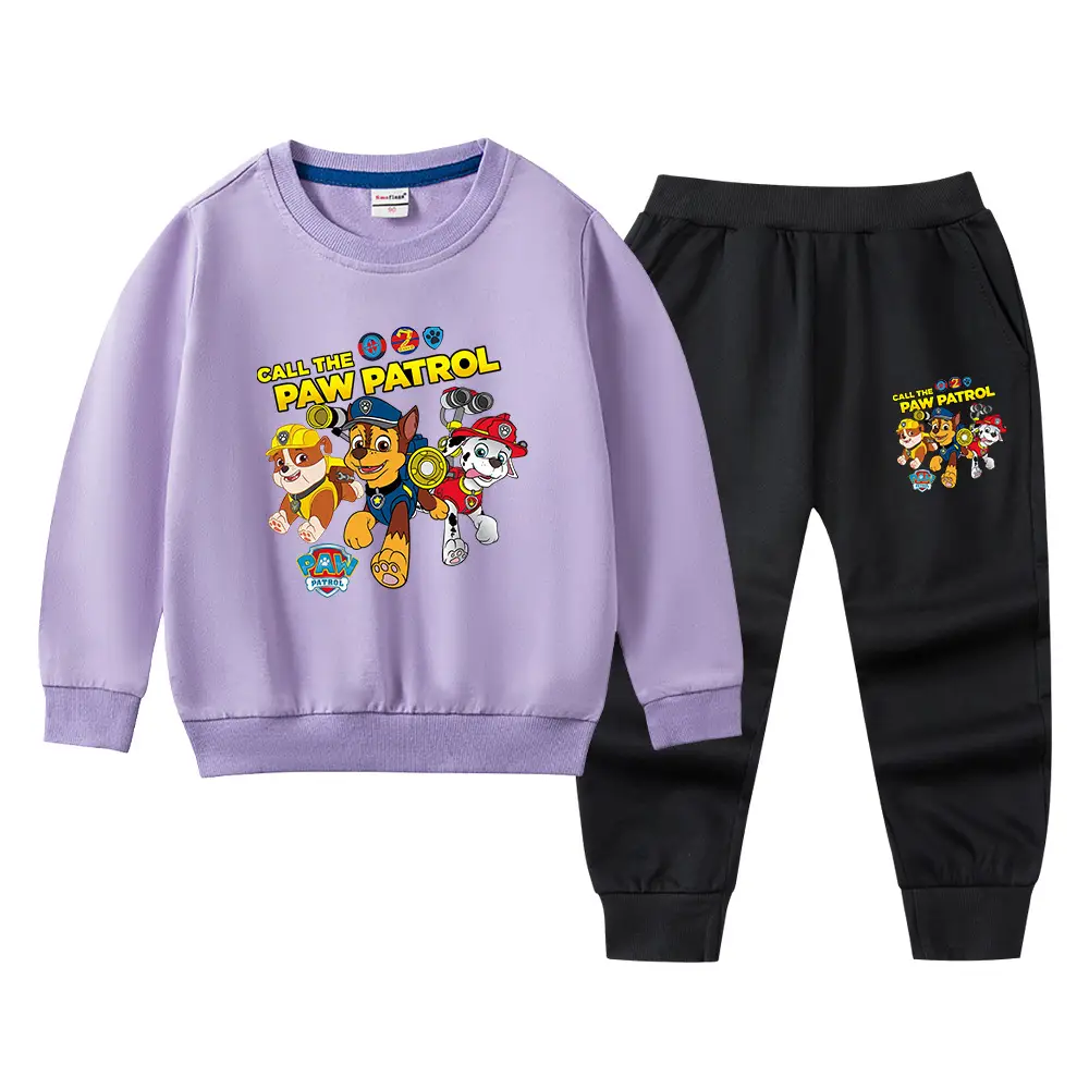 Wang Wang Boys Orange Cartoon Sweatpants Set 2022 - Image 19