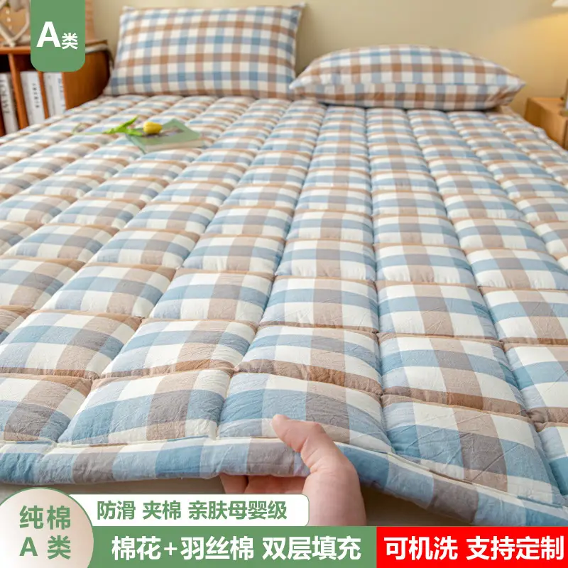 Cotton Quilted Bed Pad for Students & Home Use - Image 11