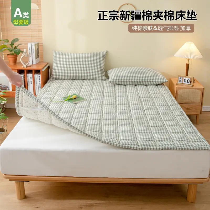 Cotton Quilted Bed Pad for Students & Home Use - Image 13