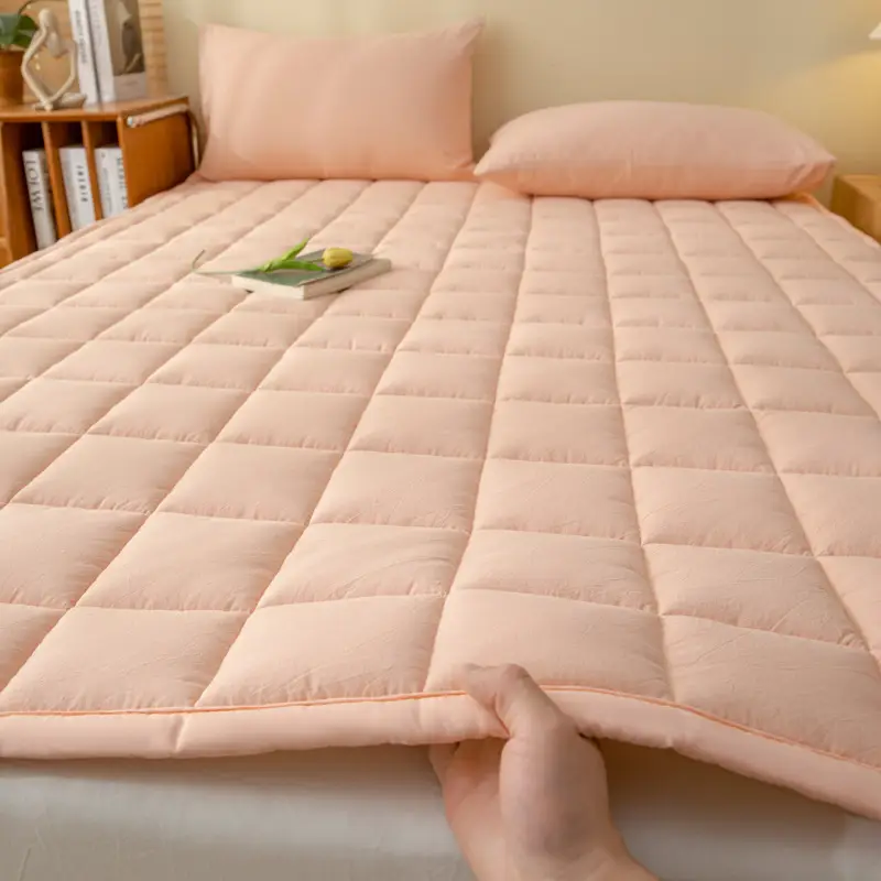 Cotton Quilted Bed Pad for Students & Home Use - Image 7