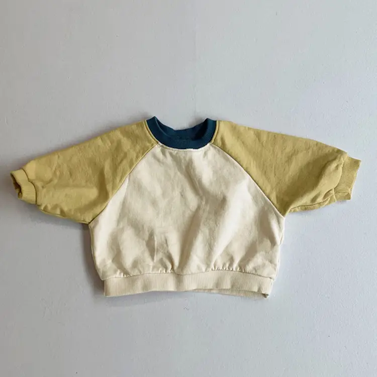 Korean Style Terry Cotton Long Sleeve T-Shirt for Boys Girls - Image 2