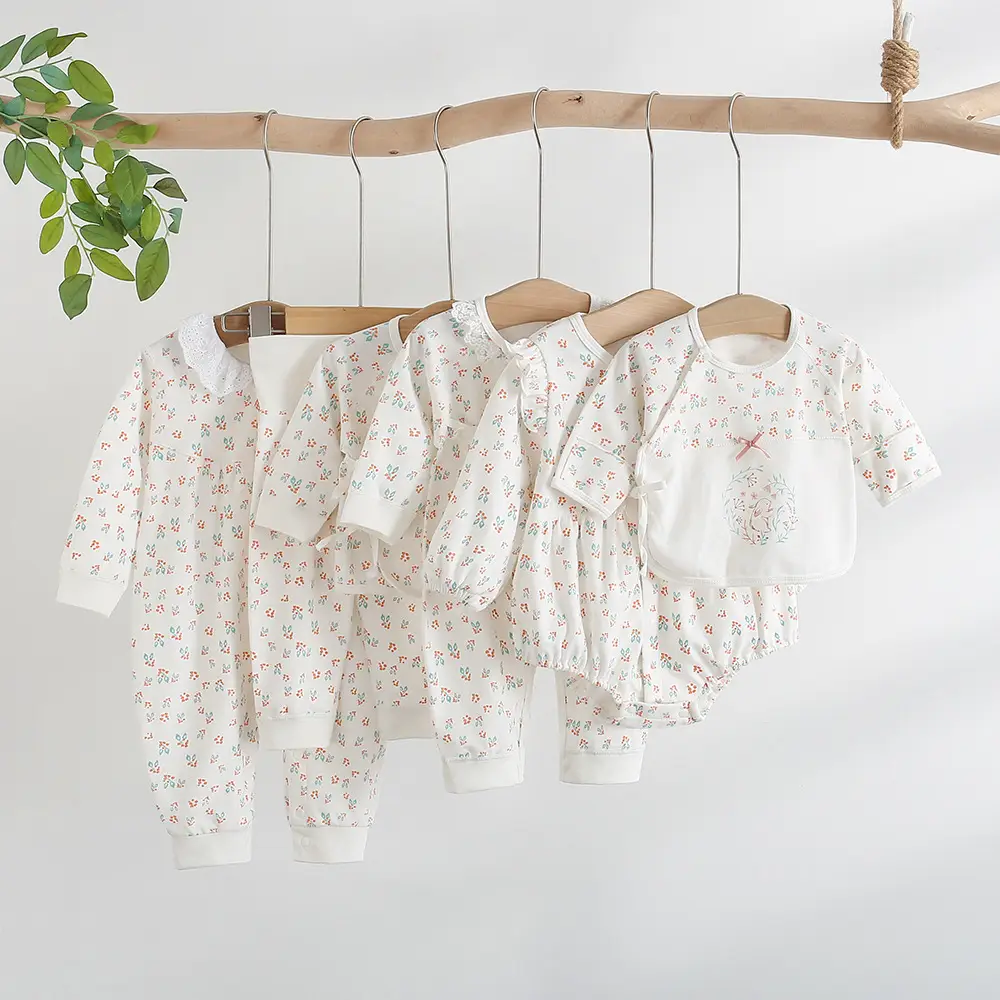 All-Cotton Baby Top with Full Moon Design - Image 3