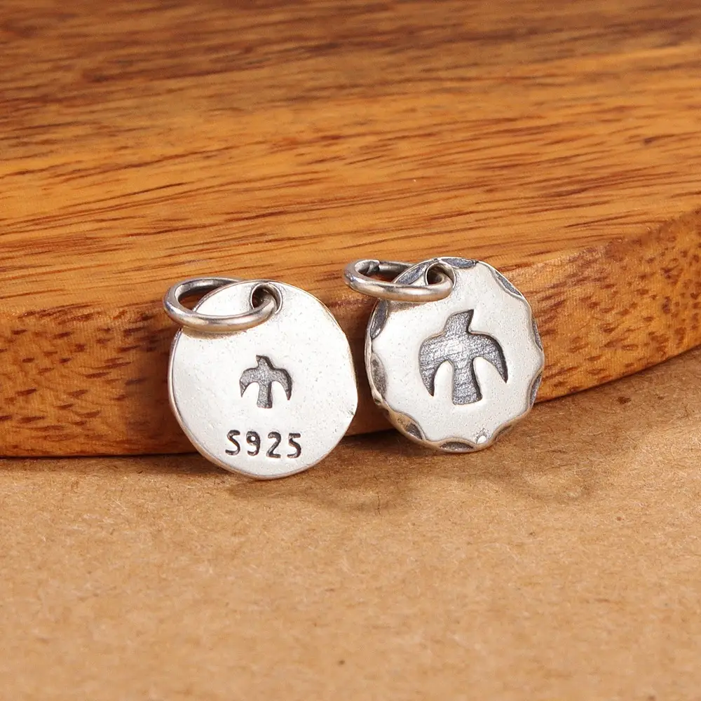 S925 Sterling Silver Flying Eagle Pendant Set - Image 3
