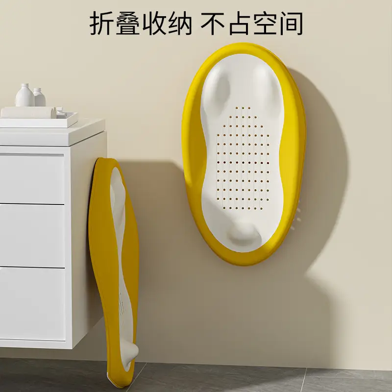 Folding Baby Bath Mat with Soft Non-Slip Surface Yellow - Image 16