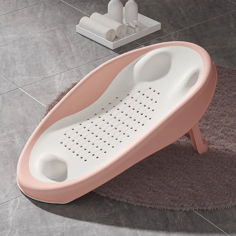 Folding Baby Bath Mat with Soft Non-Slip Surface Yellow - Image 2