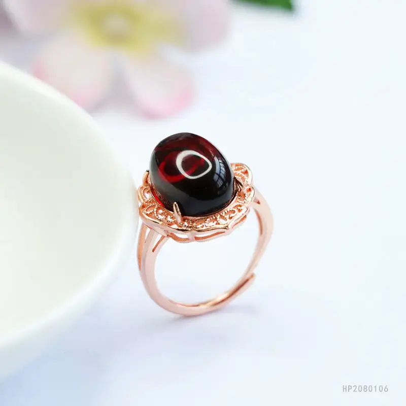 Guan Yu Natural Blood Amber Ring Water Purifying — feature 11