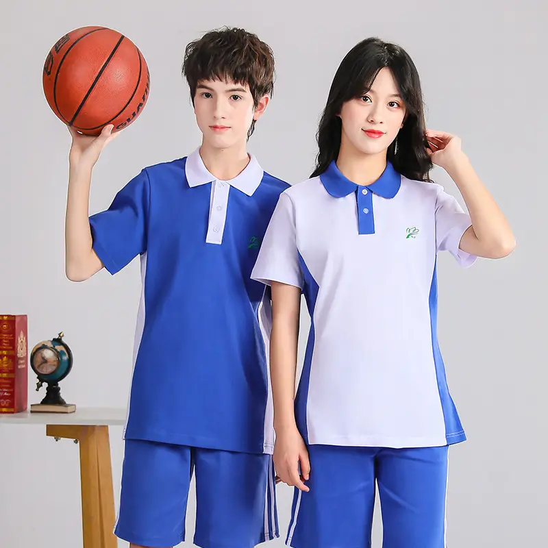 Blue Polo Track Suit for Boys Middle School Students - Image 18