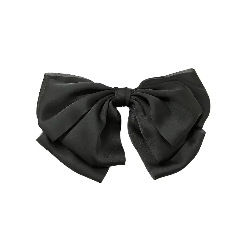 Black Big Bow Hairpin for Women - Image 5