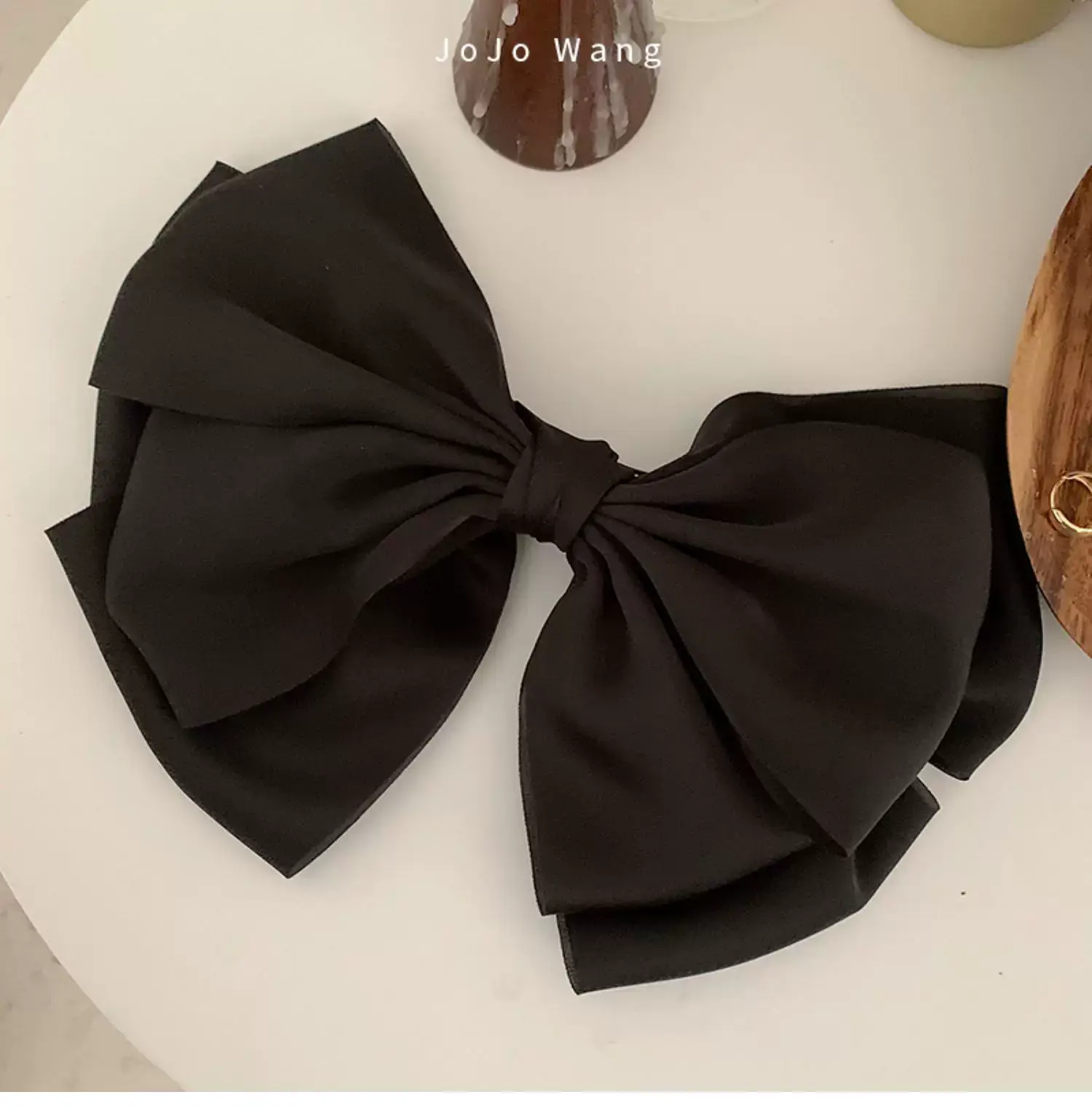 Black Big Bow Hairpin for Women — feature 14