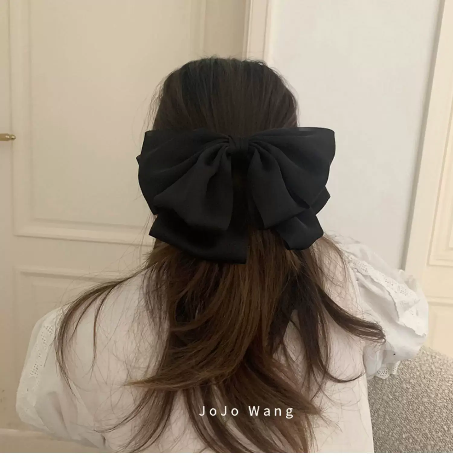 Black Big Bow Hairpin for Women — feature 16