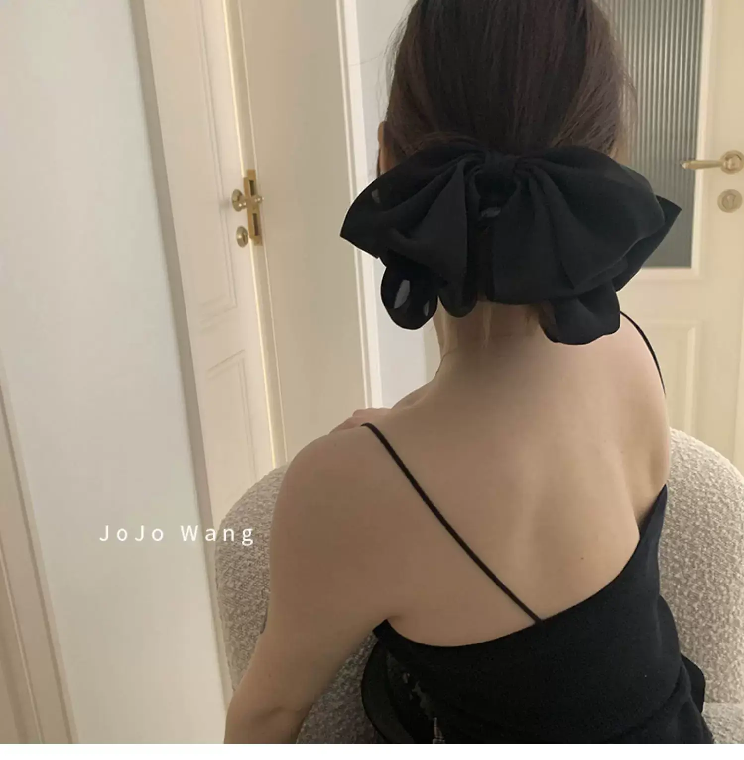 Black Big Bow Hairpin for Women — feature 17