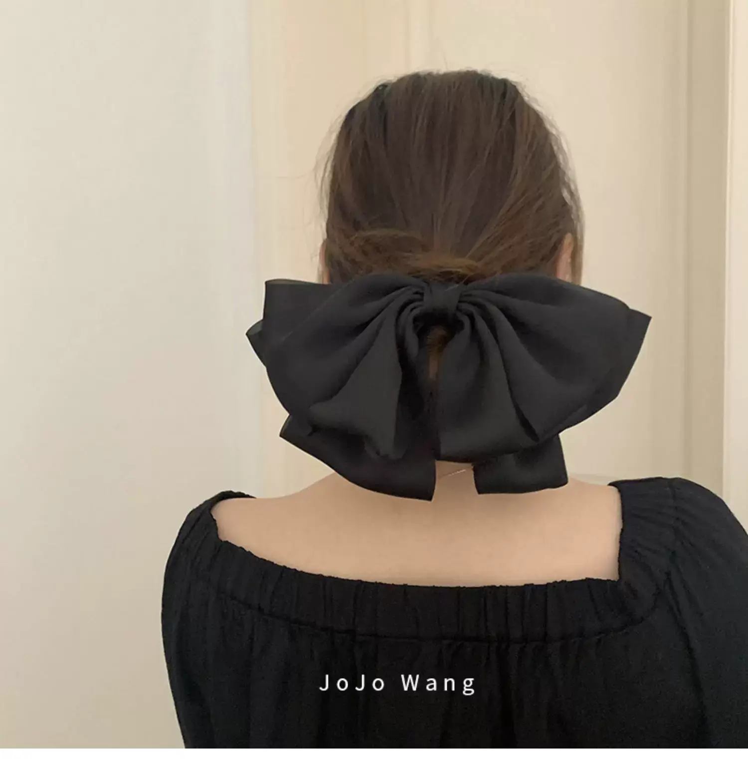 Black Big Bow Hairpin for Women — feature 19
