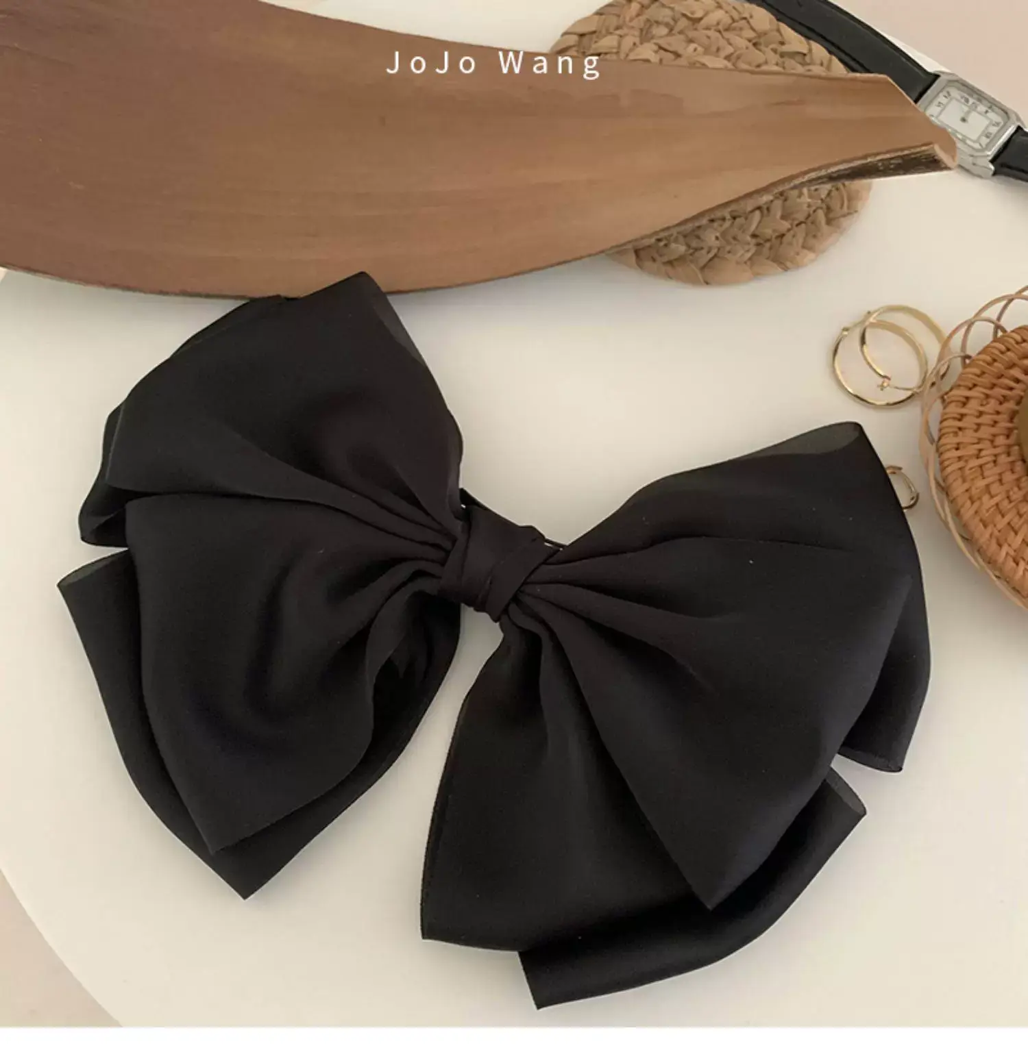 Black Big Bow Hairpin for Women — feature 20