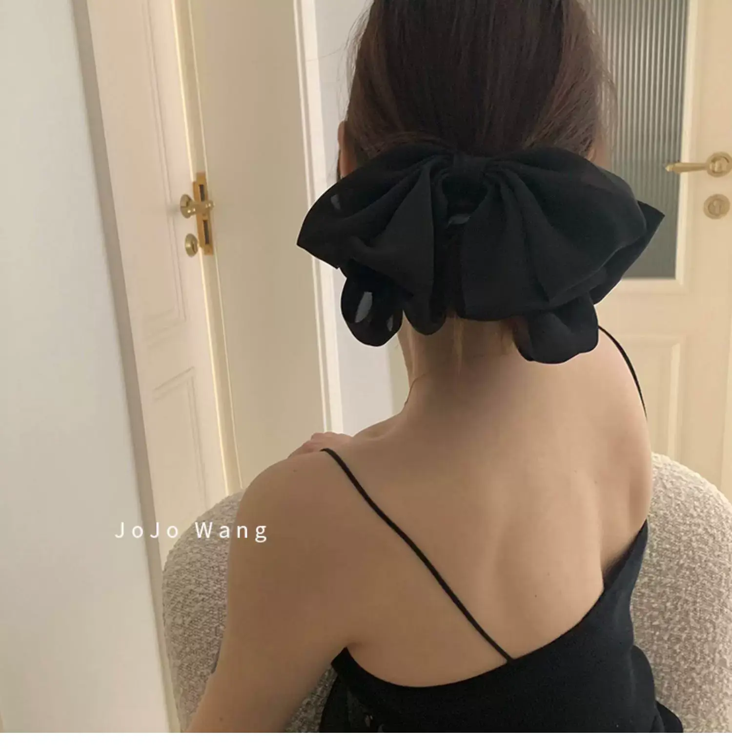 Black Big Bow Hairpin for Women — feature 21