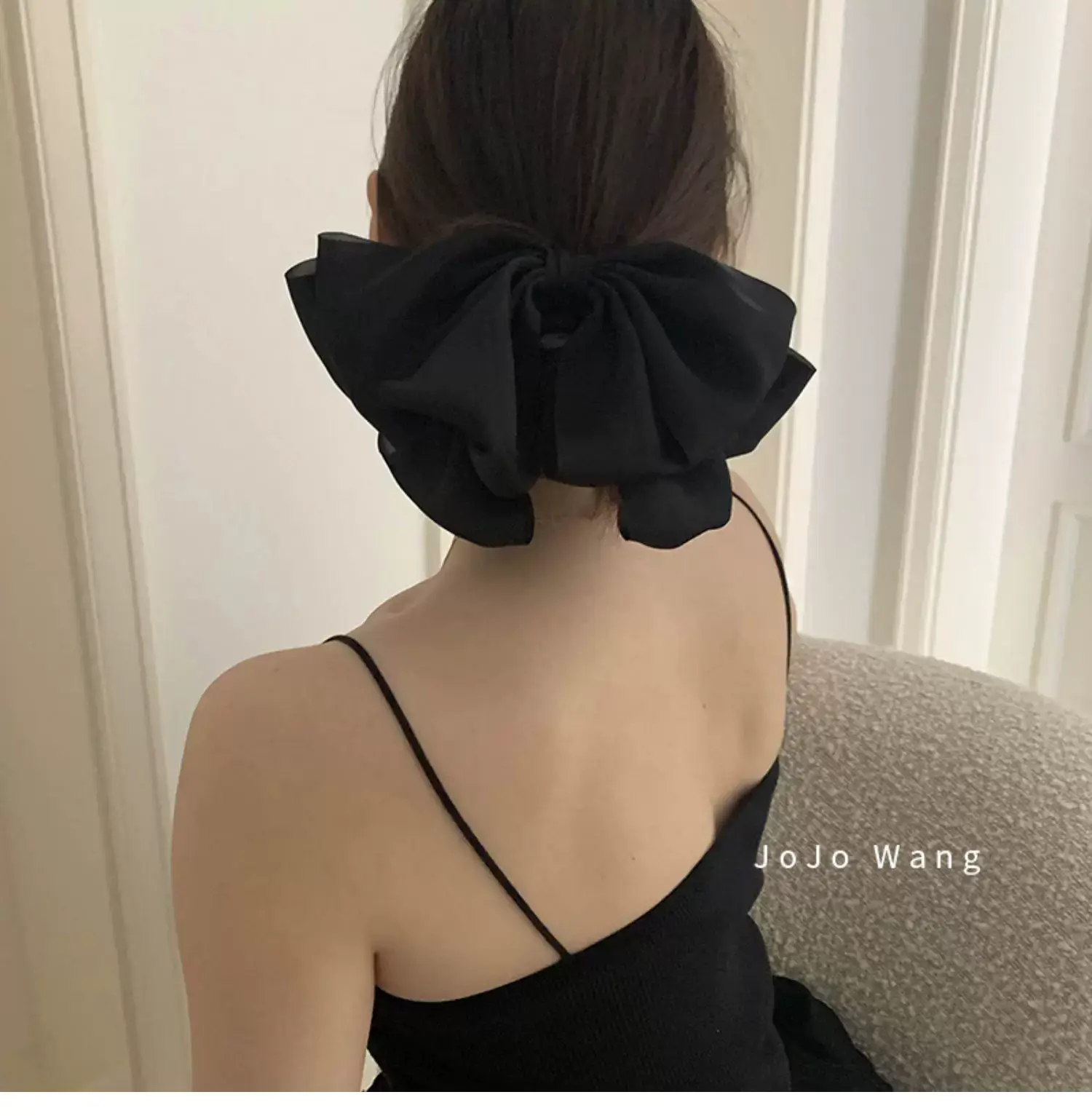 Black Big Bow Hairpin for Women — feature 22