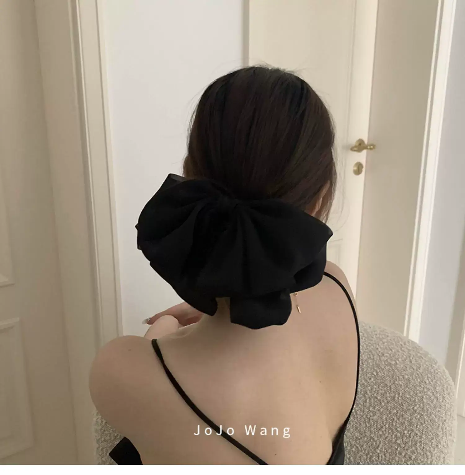 Black Big Bow Hairpin for Women — feature 27