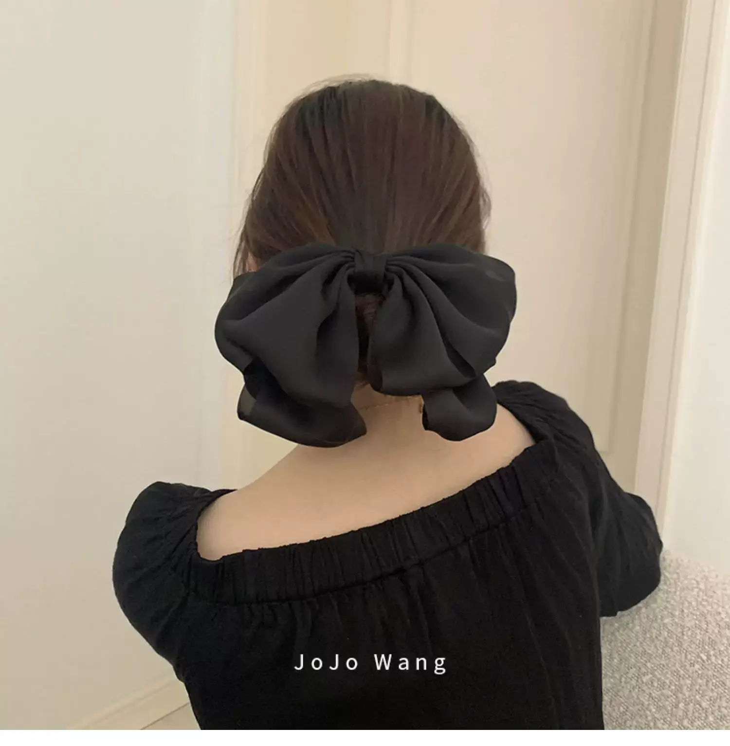 Black Big Bow Hairpin for Women — feature 29