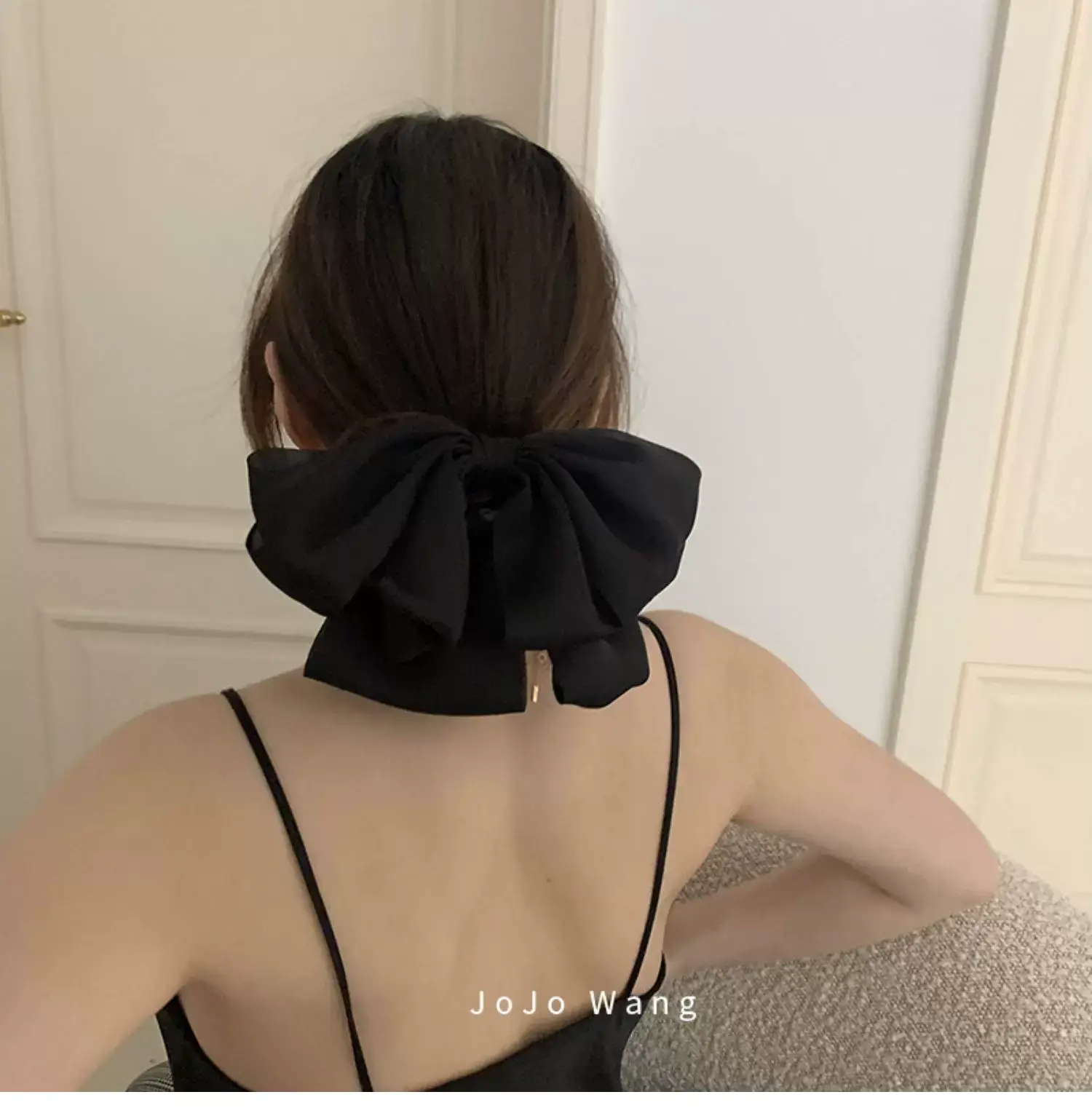 Black Big Bow Hairpin for Women — feature 8