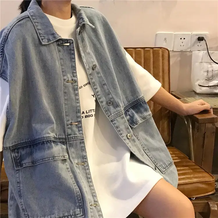 Women Denim Vest Vest Top Vest Autumn 2022 - Image 12