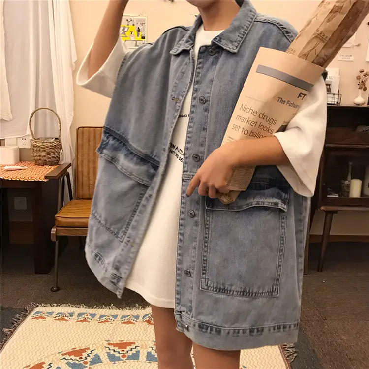Women Denim Vest Vest Top Vest Autumn 2022 - Image 14