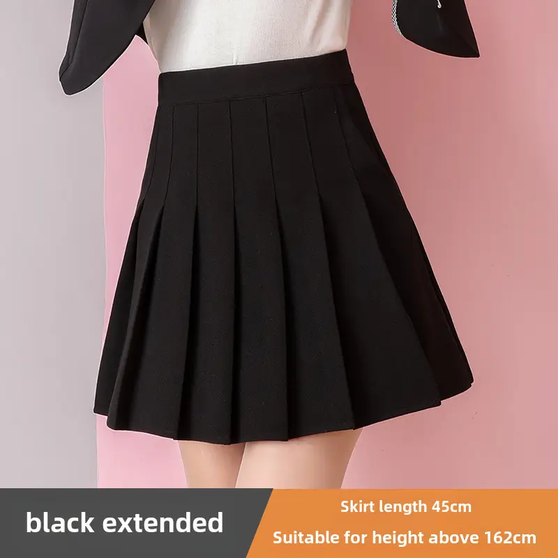 Pink Pleated Skirt High Waist Elastic A-Line Women Summer 2022 - Image 40