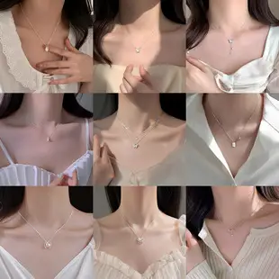 Korean Dongda Knotted Asymmetric Clavicle Necklace — feature 4