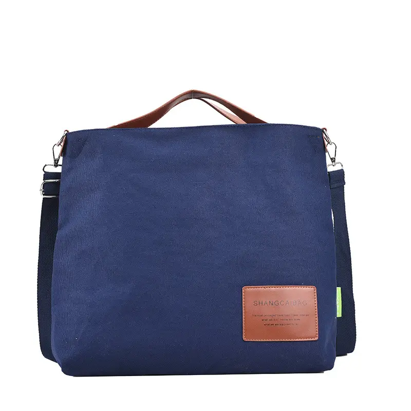 Canvas Shoulder Bag Women Large Capacity Artistic Korean Style - Image 9
