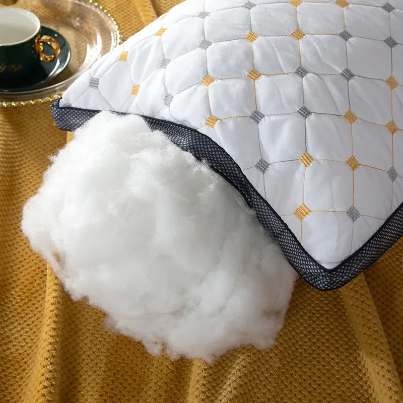 Gypsophila Velvet Pillow Core with Feather Edge - Image 6