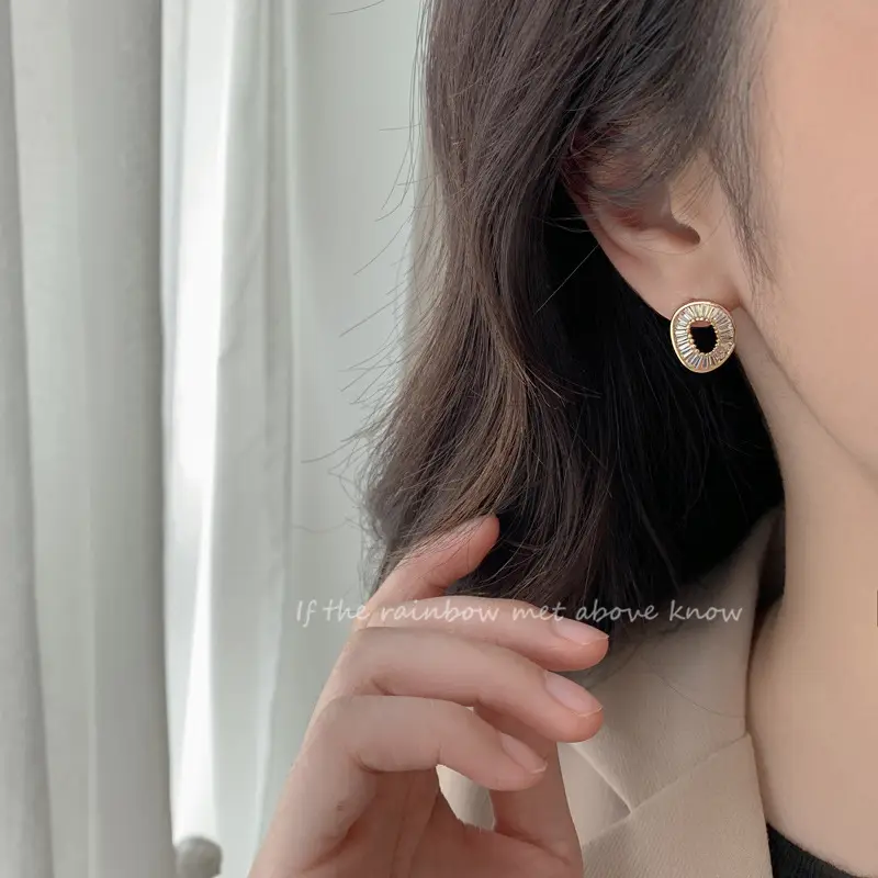 Irregular Circle Earrings Women Korean Style Elegant French — feature 36