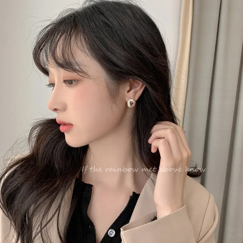 Irregular Circle Earrings Women Korean Style Elegant French — feature 38