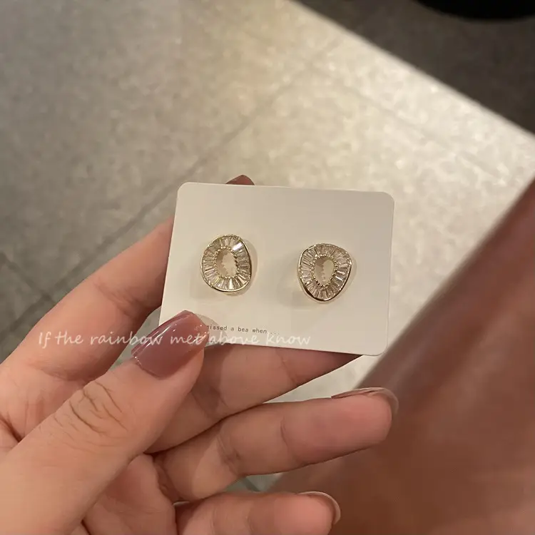 Irregular Circle Earrings Women Korean Style Elegant French — feature 45