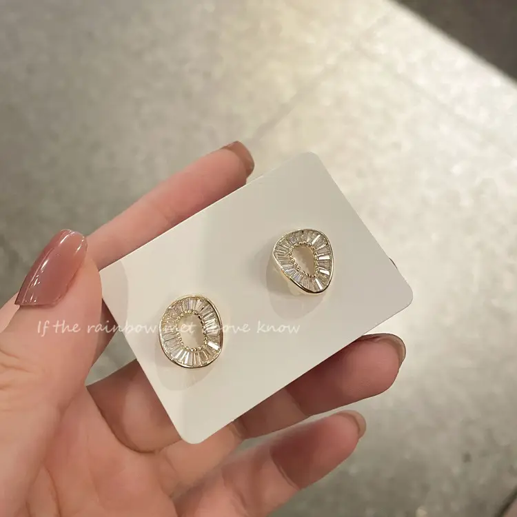 Irregular Circle Earrings Women Korean Style Elegant French — feature 47