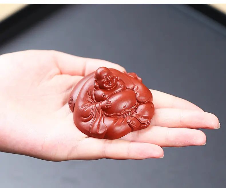 Yixing Buddha Sculpture Tea Pot Cover Set — feature 20