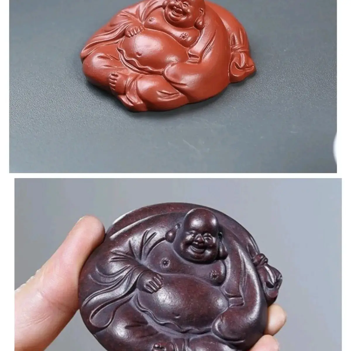 Yixing Buddha Sculpture Tea Pot Cover Set — feature 3