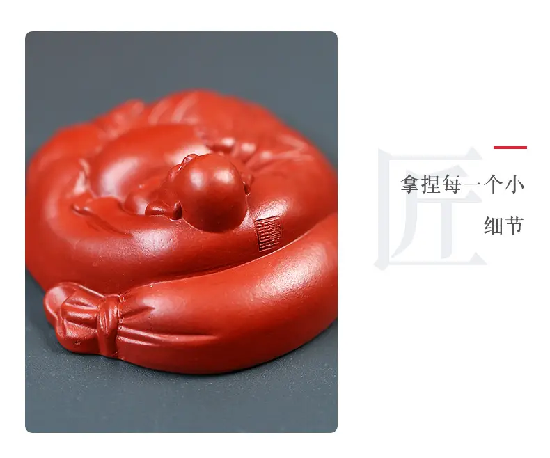 Yixing Buddha Sculpture Tea Pot Cover Set — feature 7