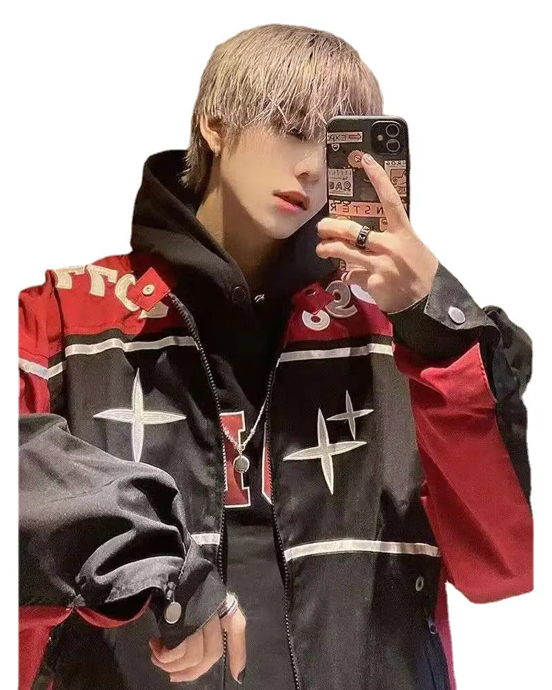 Women's American Retro Motorcycle Jacket Spring Ins