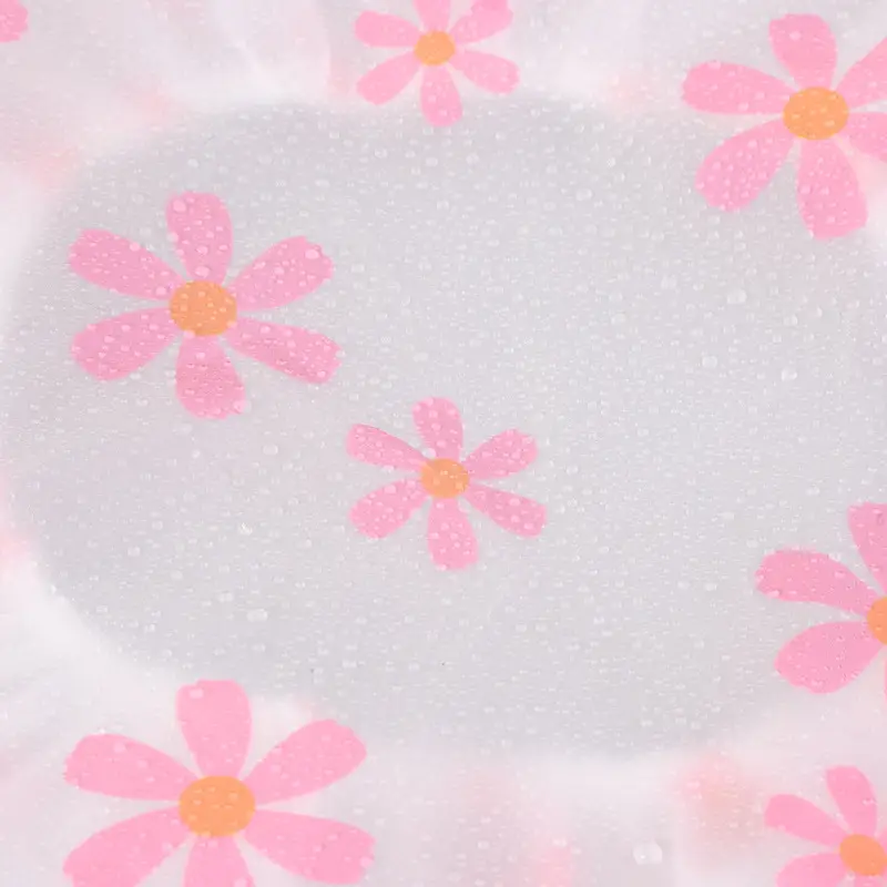 Meiliya Waterproof Shower Cap with Floral Design - Image 4