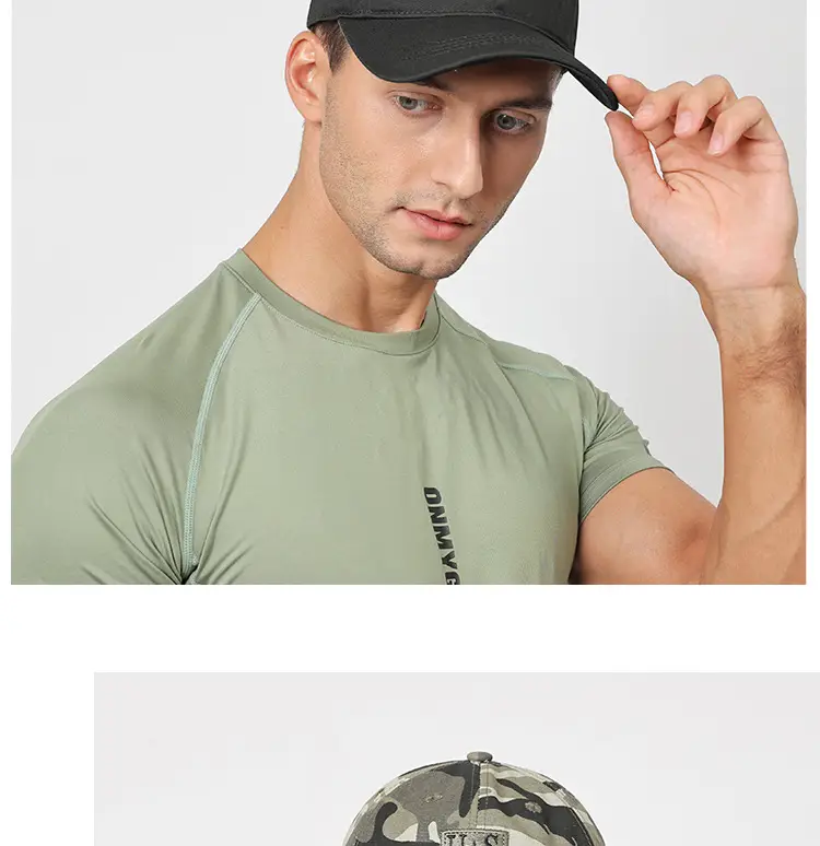Men's Black Embroidered Baseball Cap with Logo — feature 12