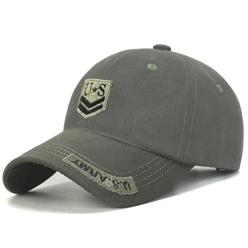 Men's Black Embroidered Baseball Cap with Logo - Image 2
