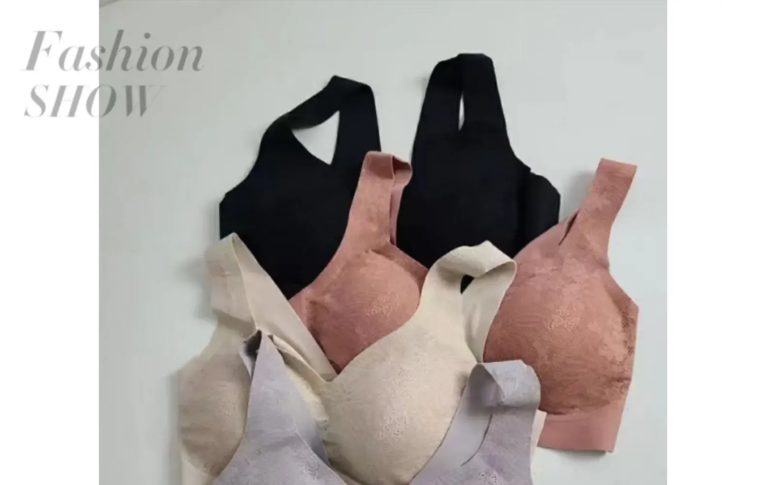Soft Skin-Friendly V-Neck Bra Set of 4 — feature 1