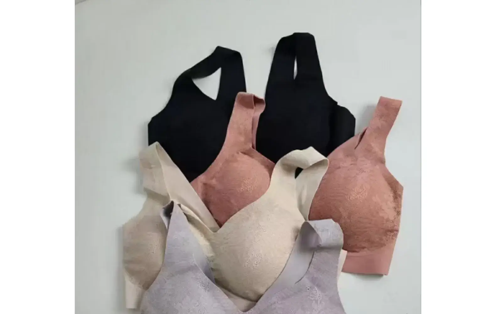 Soft Skin-Friendly V-Neck Bra Set of 4 — feature 11